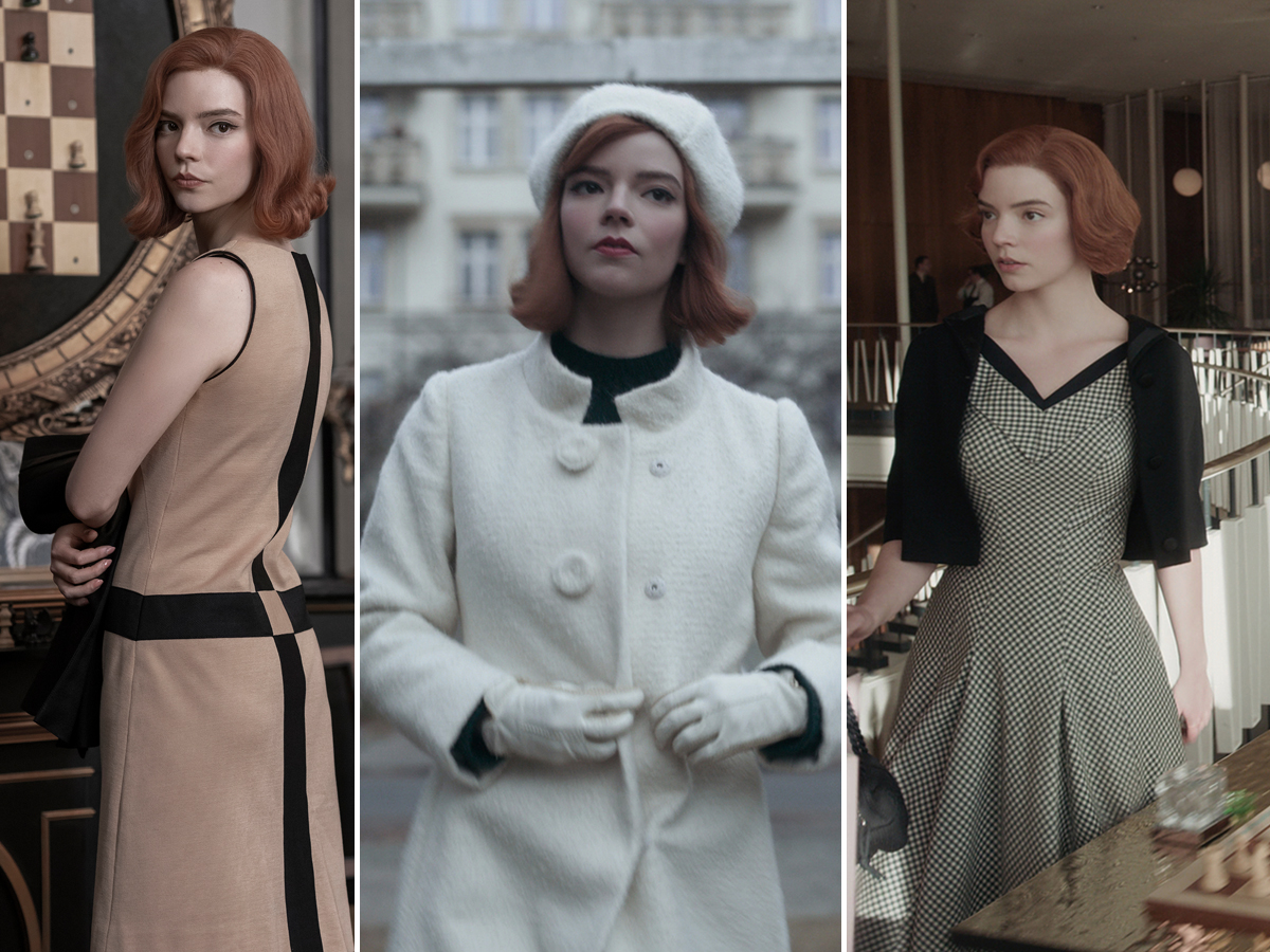 Photo Gallery of the outfits from Netflix's The Queen's Gambit