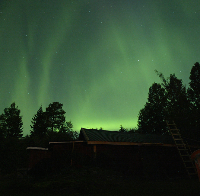 A display of the northern lights in Erik