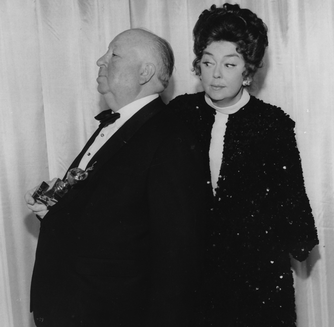 1972 Alfred Hitchcock and Rosalind Russell, 29th Golden Globes
