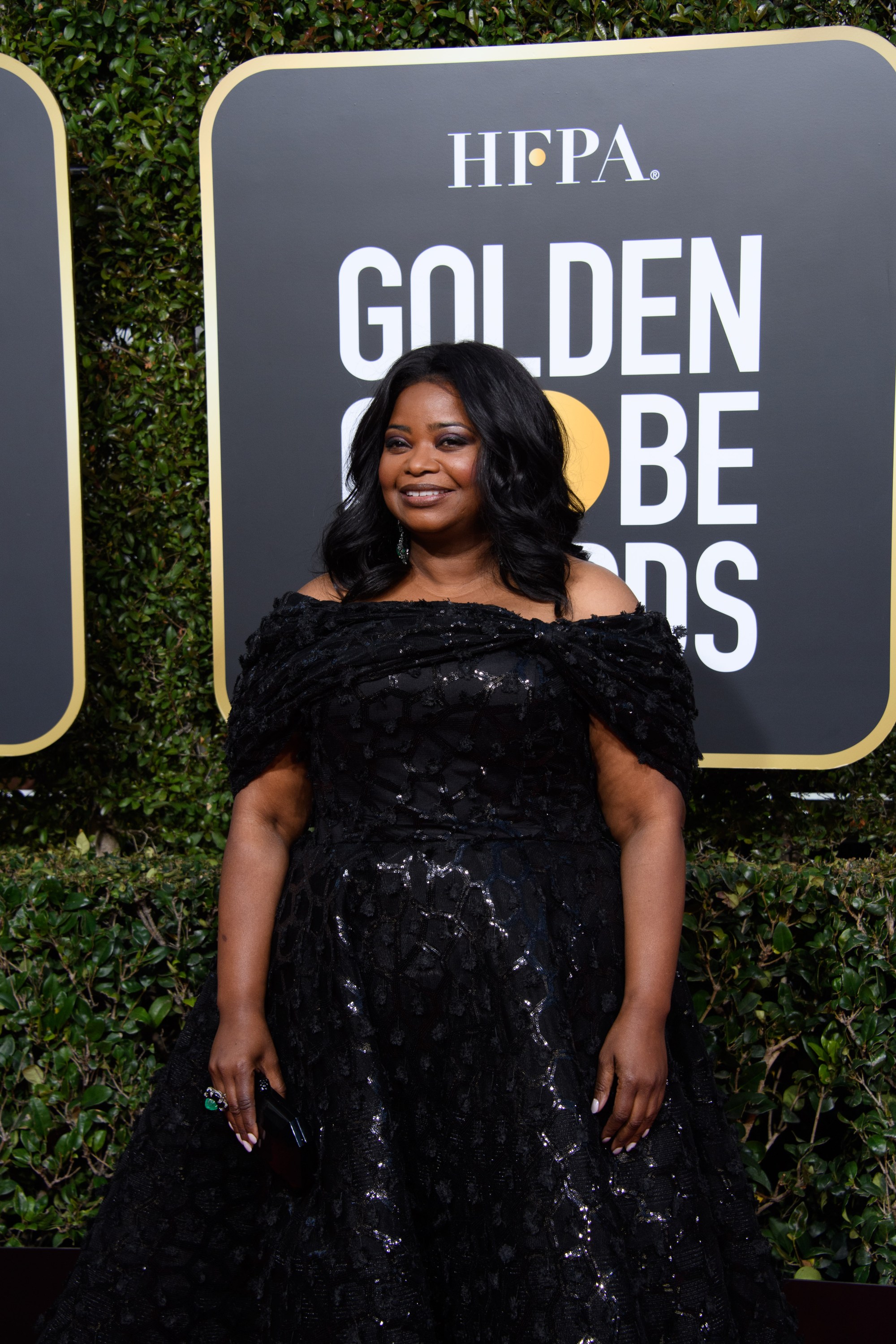 Glittering Octavia Spencer - Golden Globes