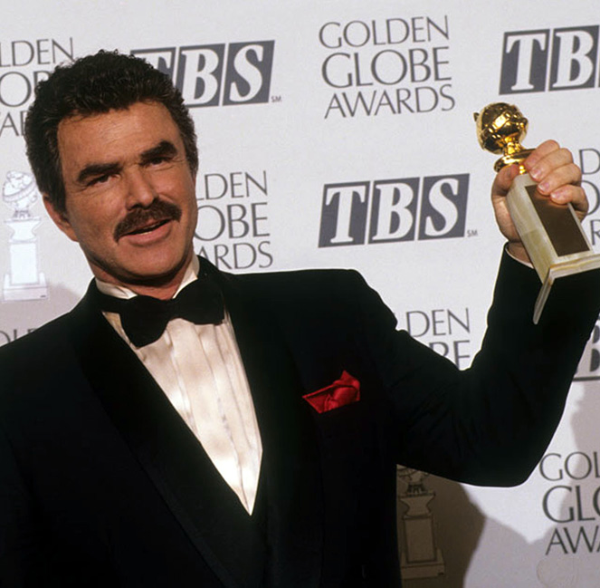 BURT REYNOLDS, Best Actor in a TV Series-Comedy/Musical for EVENING SHADE.