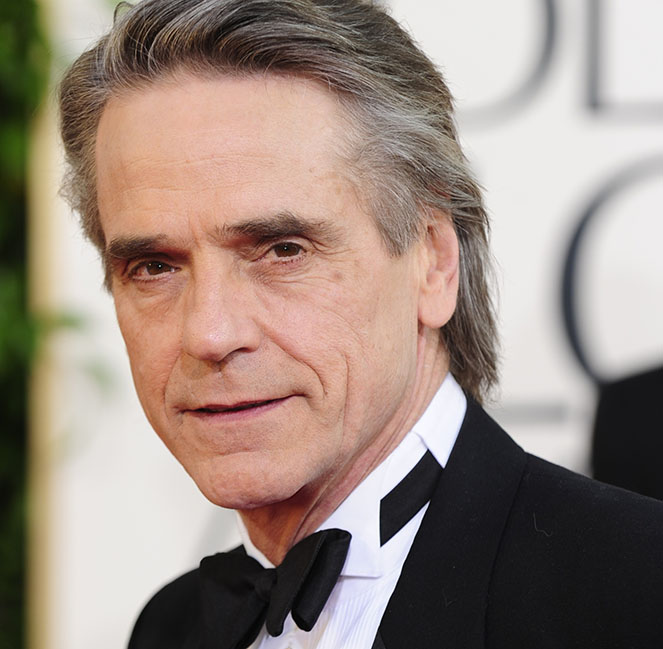 Actor Jeremy Irons arrives on the red ca