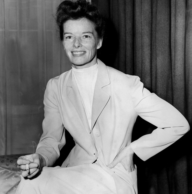 Portait of the American actress Katharine Hepburn