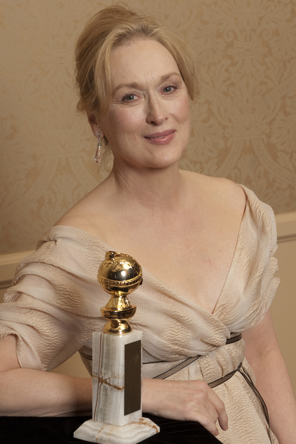 Actress Meryl Streep, Golden Globe winner, at the 2007 Golden Globe Awards