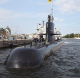 Swedish Submarine Arrives At Stockholm Harbour