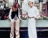 Diane Keaton, Woody Allen in "Annie Hall," nominated for five Golden Globes, with Keaton winning.