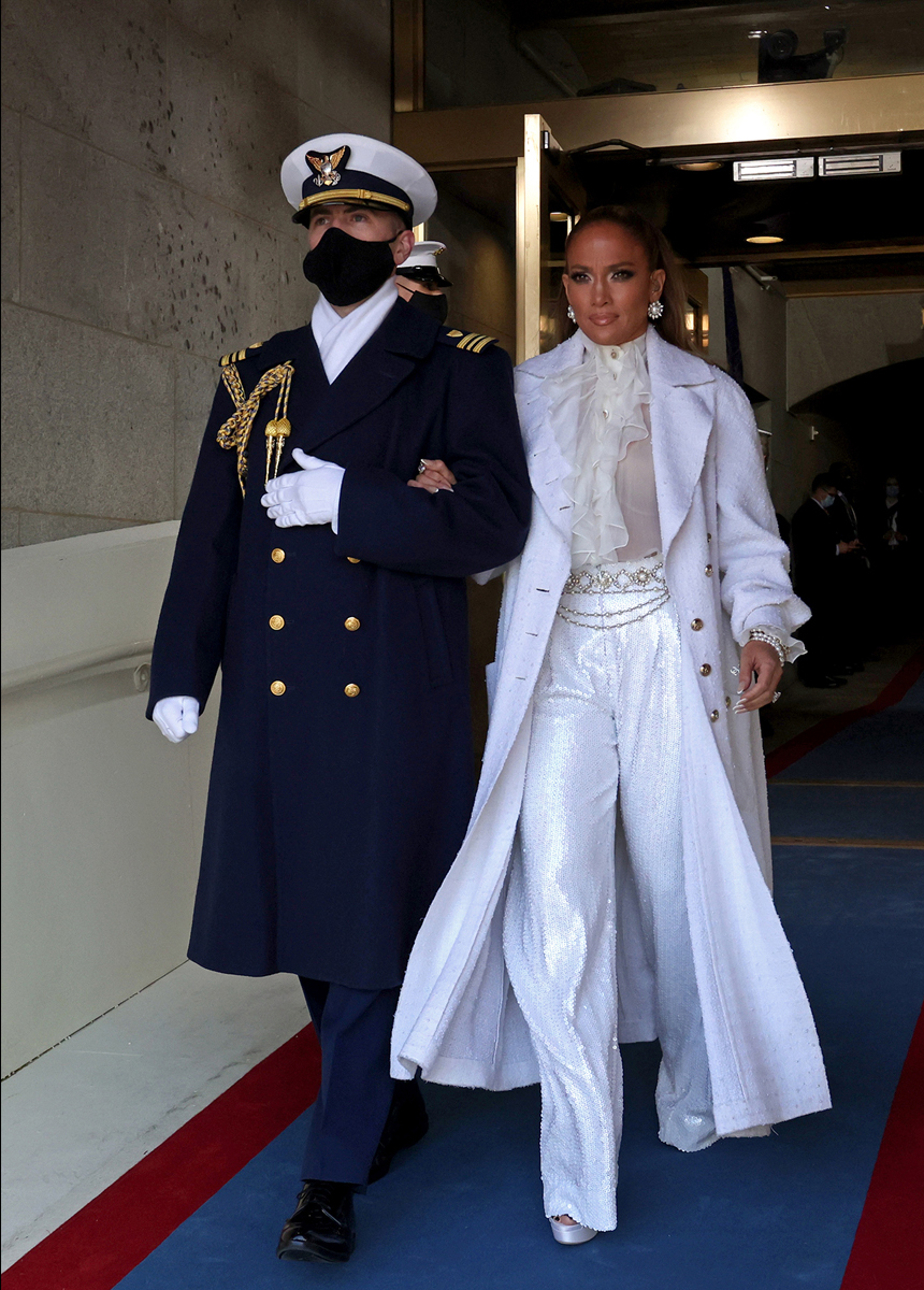 Jennifer Lopez at the Inaugaration of Joseph R. Biden, Jr. on January 20, 2021