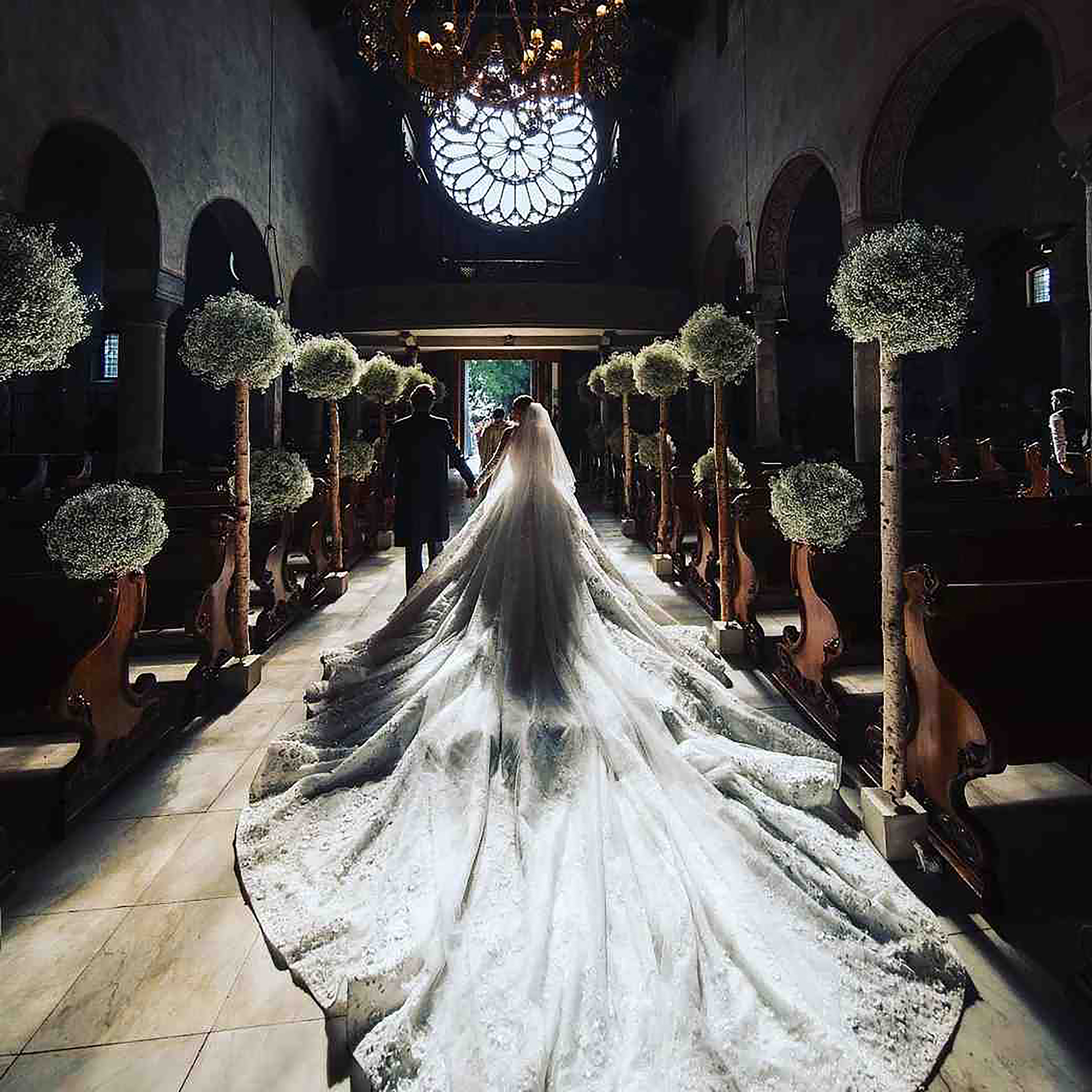 Victoria Swarovski Weds In A Michael Cinco Gown