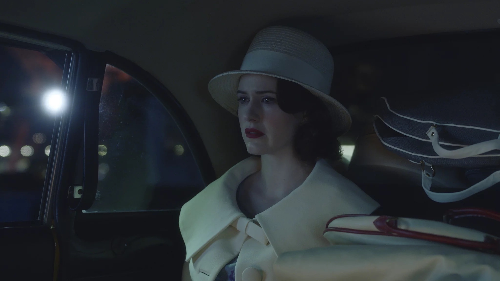 Rachel Brosnahan in “The Marvelous Mrs. Maisel”  