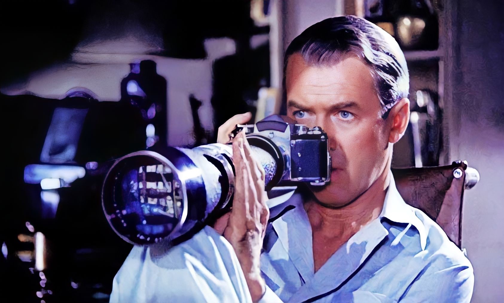 James Stewart in Rear Window