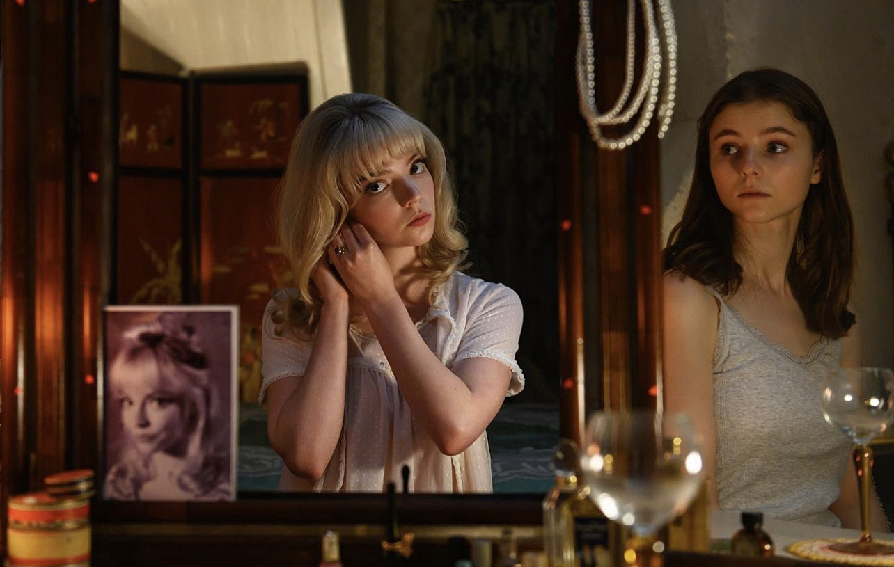 Anya Taylor-Joy and Thomasin McKenzie in "Last Night in Soho" (2021)