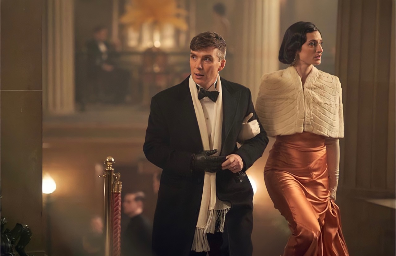 Cillian Murphy and Natasha O’Keeffe as Tommy and Lizzie Shelby in Peaky Blinders