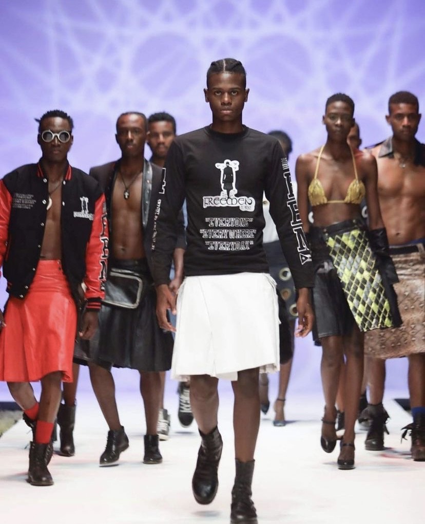 Runway show for FreeMen By Mickey during Zimbabwe Fashion Week in Africa 
