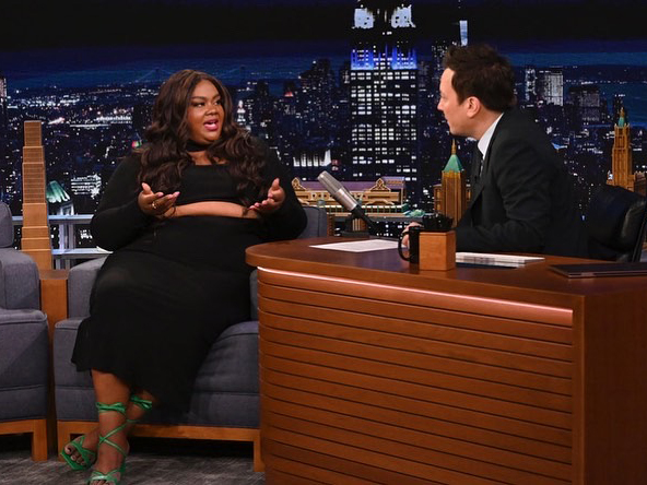 Cheryl Bergamy styled Nicole Byers for The Jimmy Fallon Show 