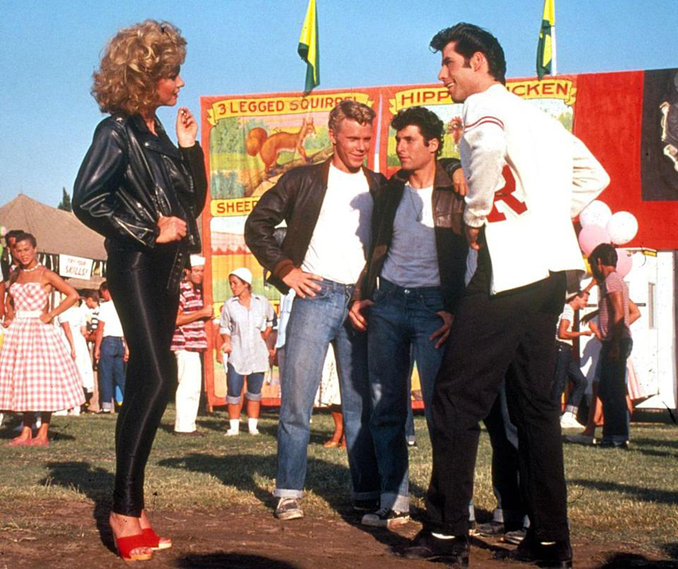 Olivia Newton-John and John Travolta in"Grease"