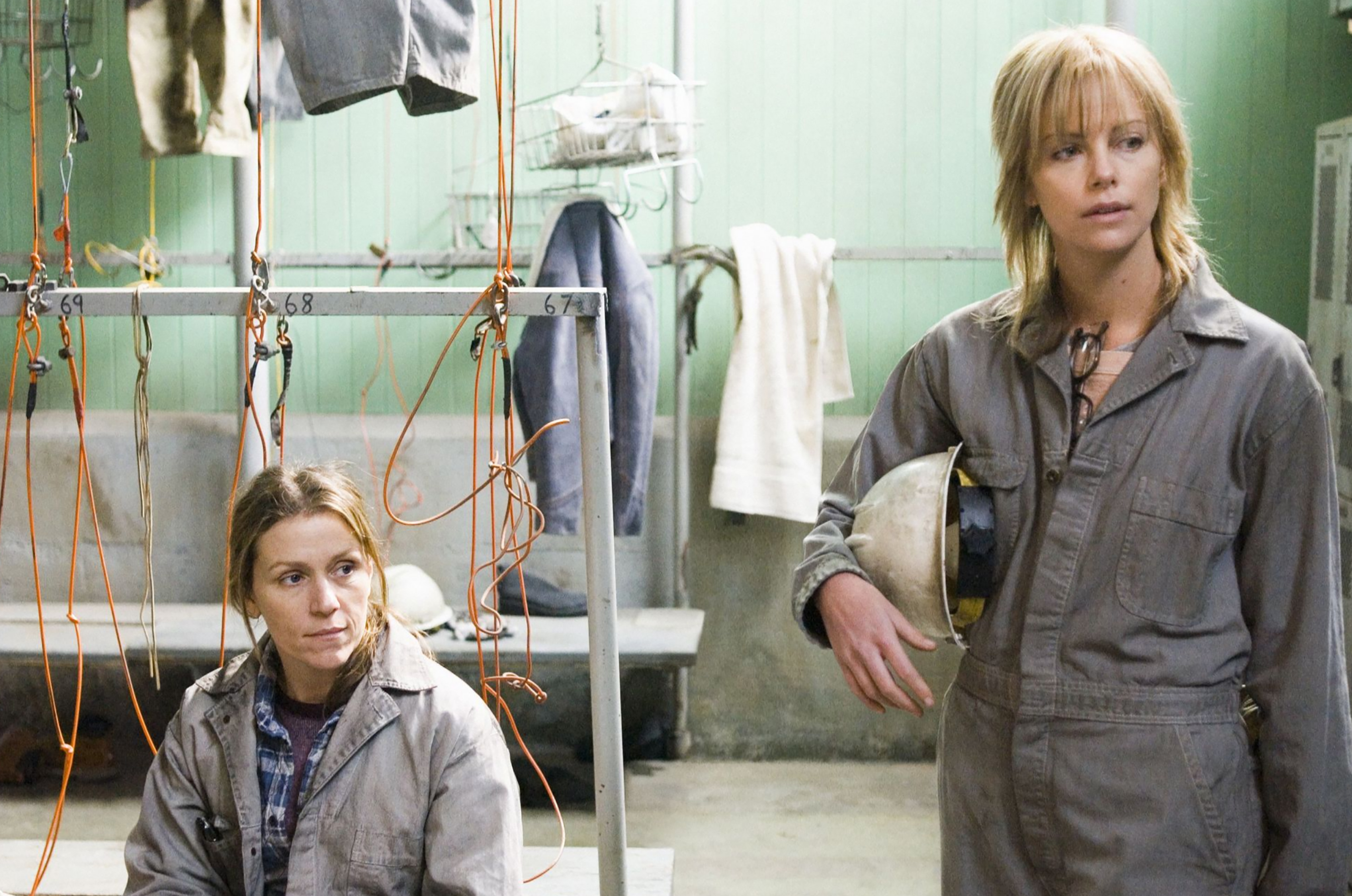 Charlize Theron and Frances McDormand in “North Country” (2005)