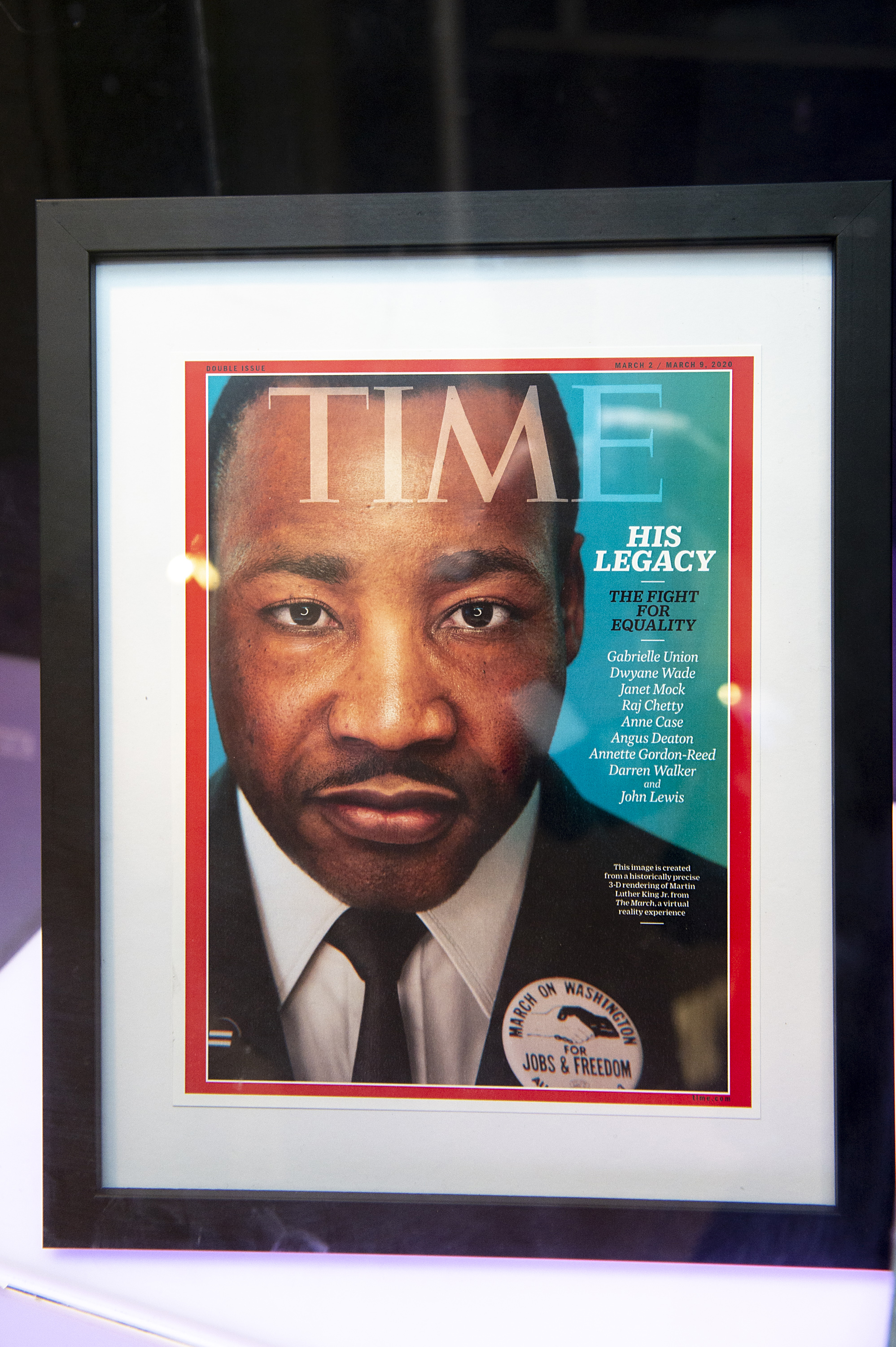 Time Magazine cover featuring Martin Luther King Jr.