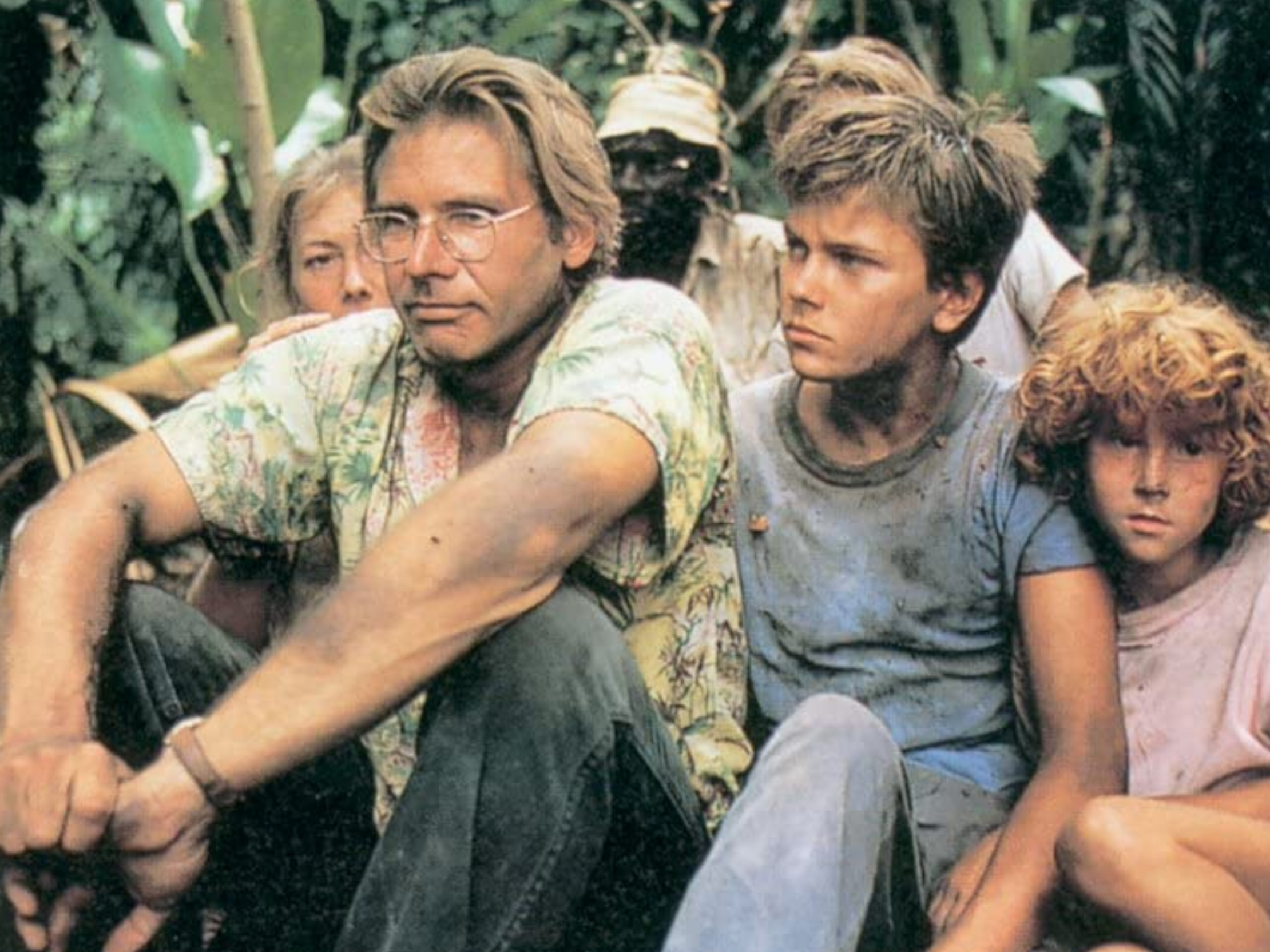 Helen Mirren, Harrison Ford and River Phoenix in “The Mosquito Coast” (1986)