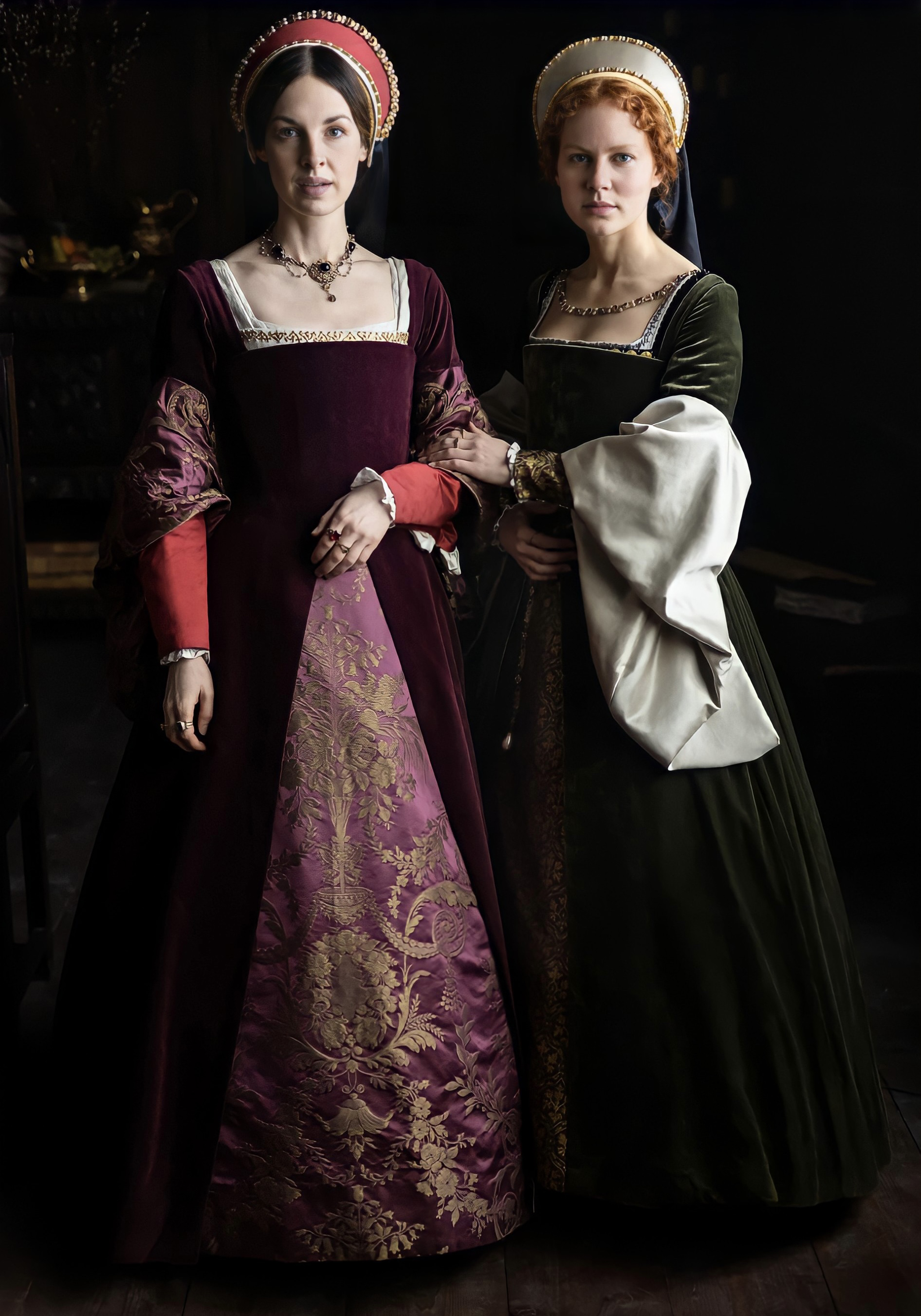 Jessica Raine and Alicia von Rittberg in “Becoming Elizabeth”