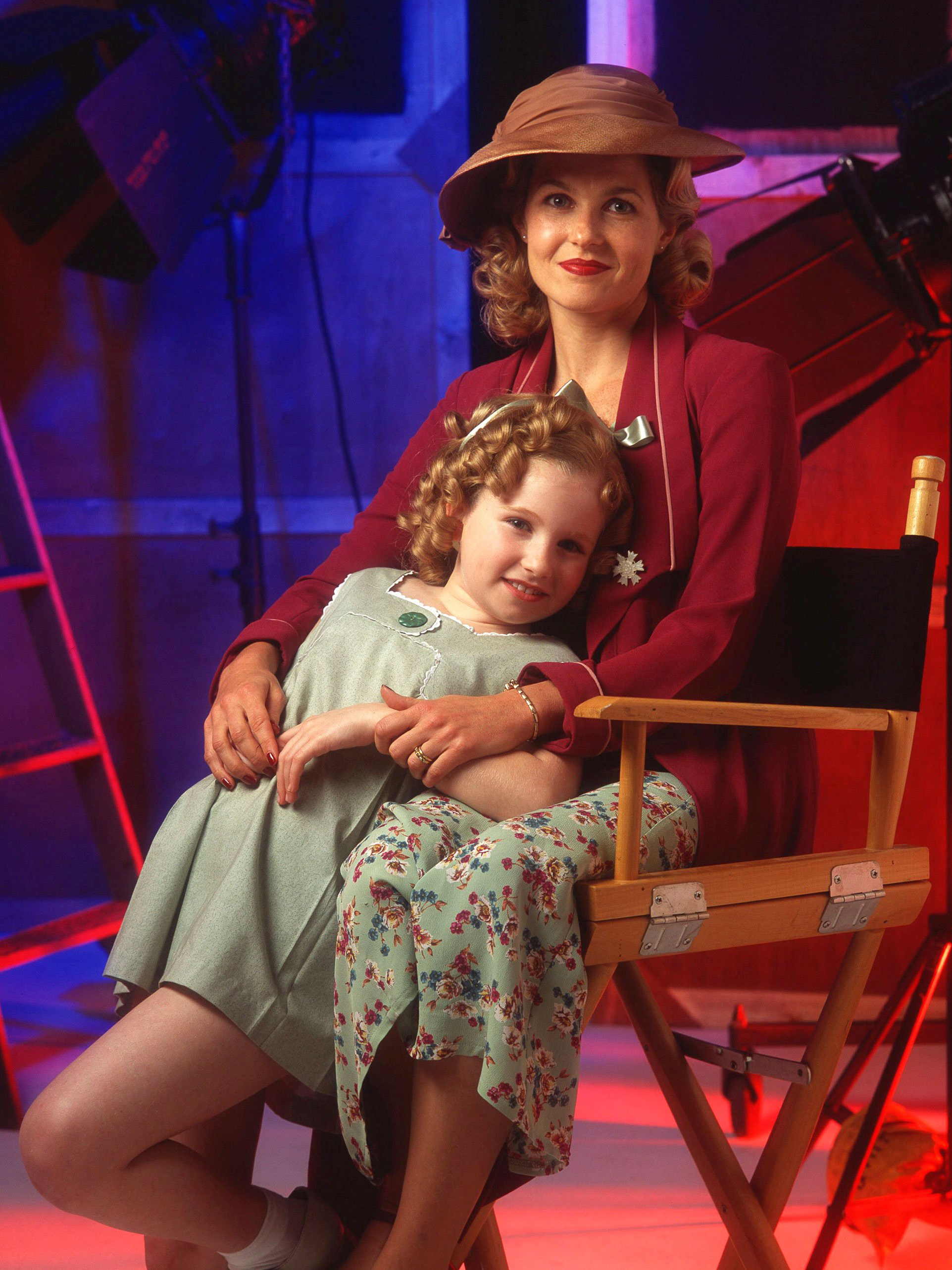 Connie Britton and Emily Hart in “Child Star: The Shirley Temple Story” (2001)
