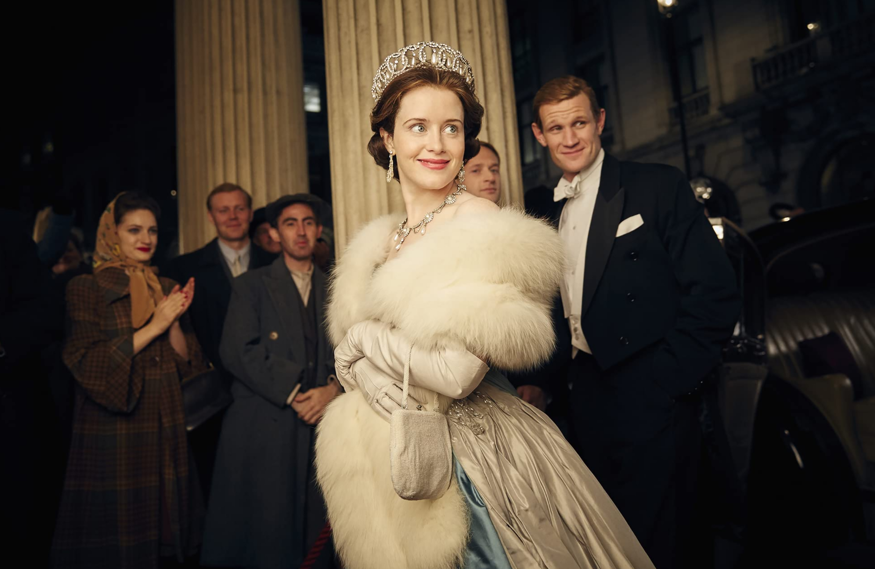 Matt Smith and Claire Foy in "The Crown" (2016) 