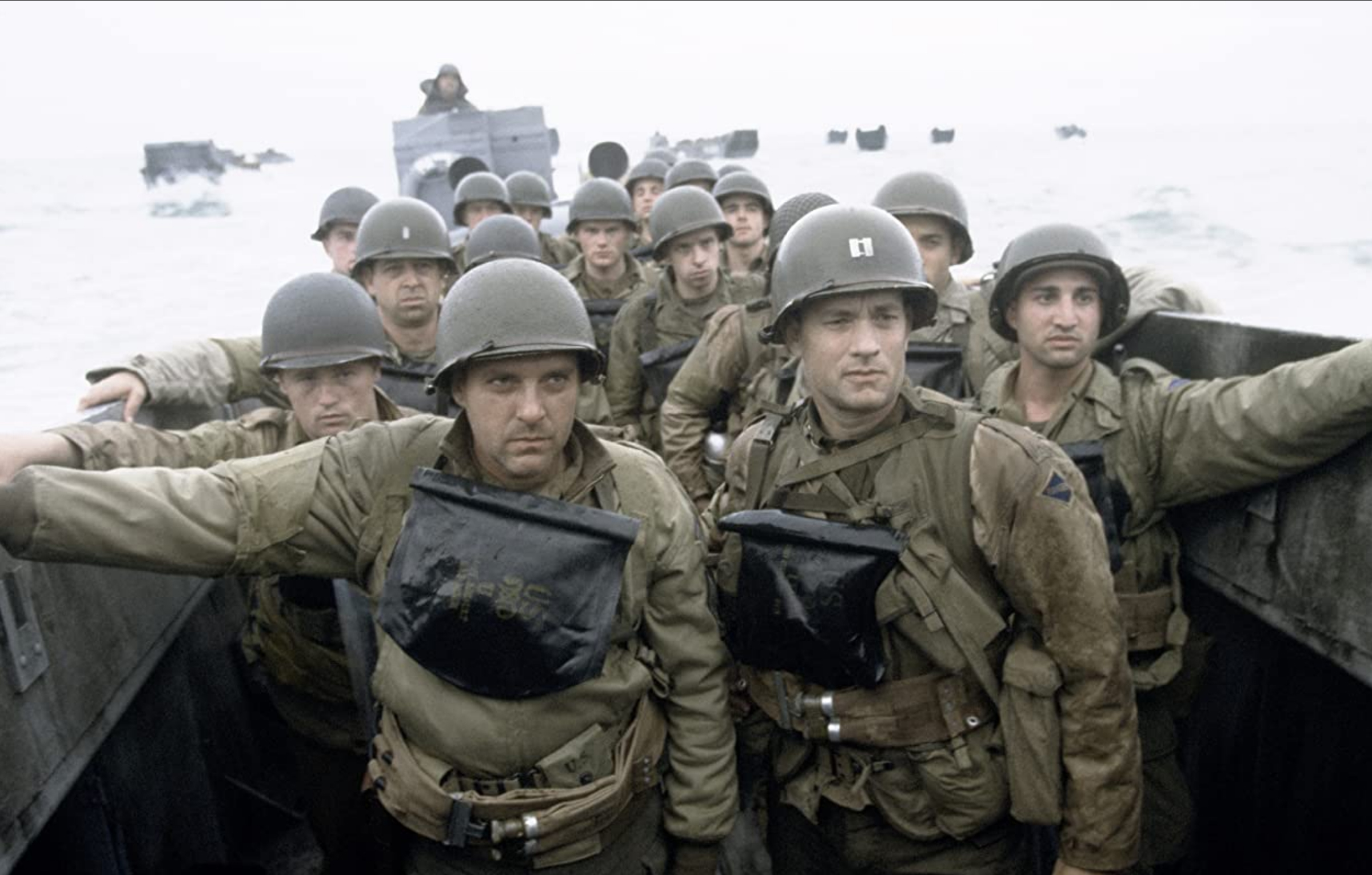 Tom Hanks and Tom Sizemore in “Saving Private Ryan” (1998)