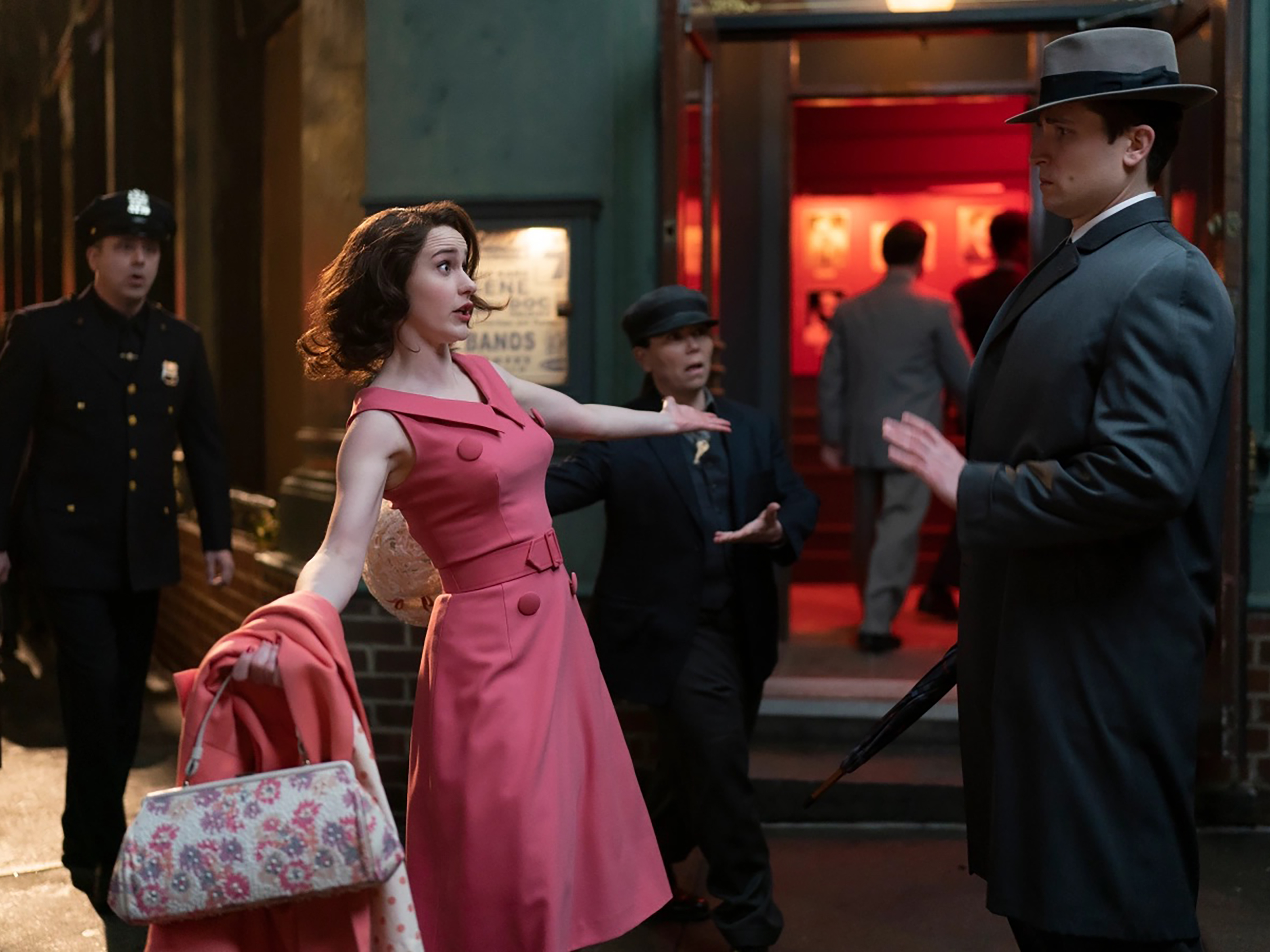 Rachel Brosnahan in “The Marvelous Mrs. Maisel”