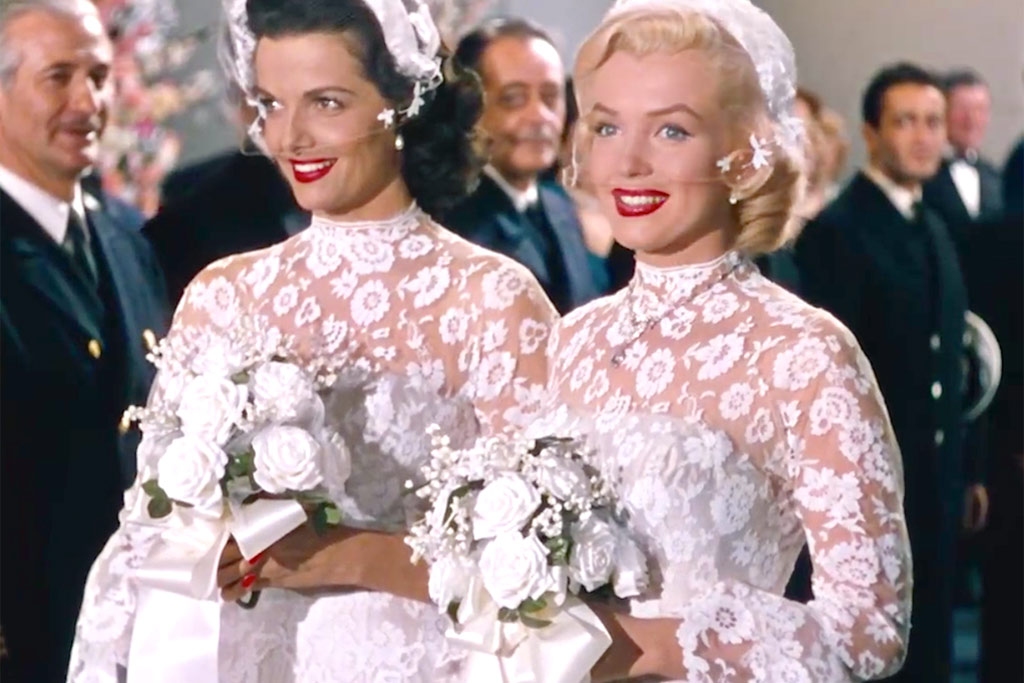 Jane Russell and Marylin Monroe in Gentlemen Prefer Blondes (1953)
