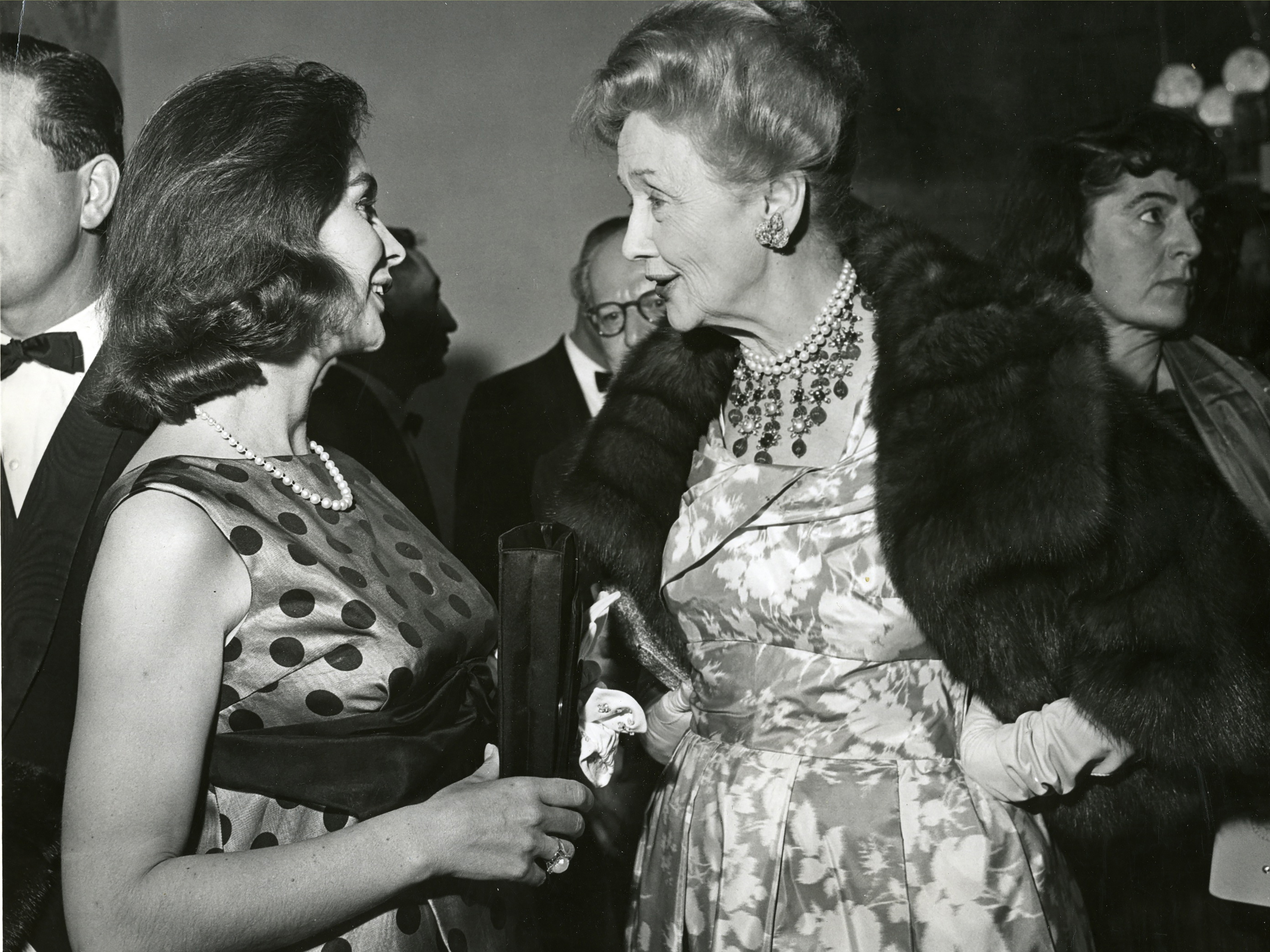 Jean Simmons and Hedda Hopper