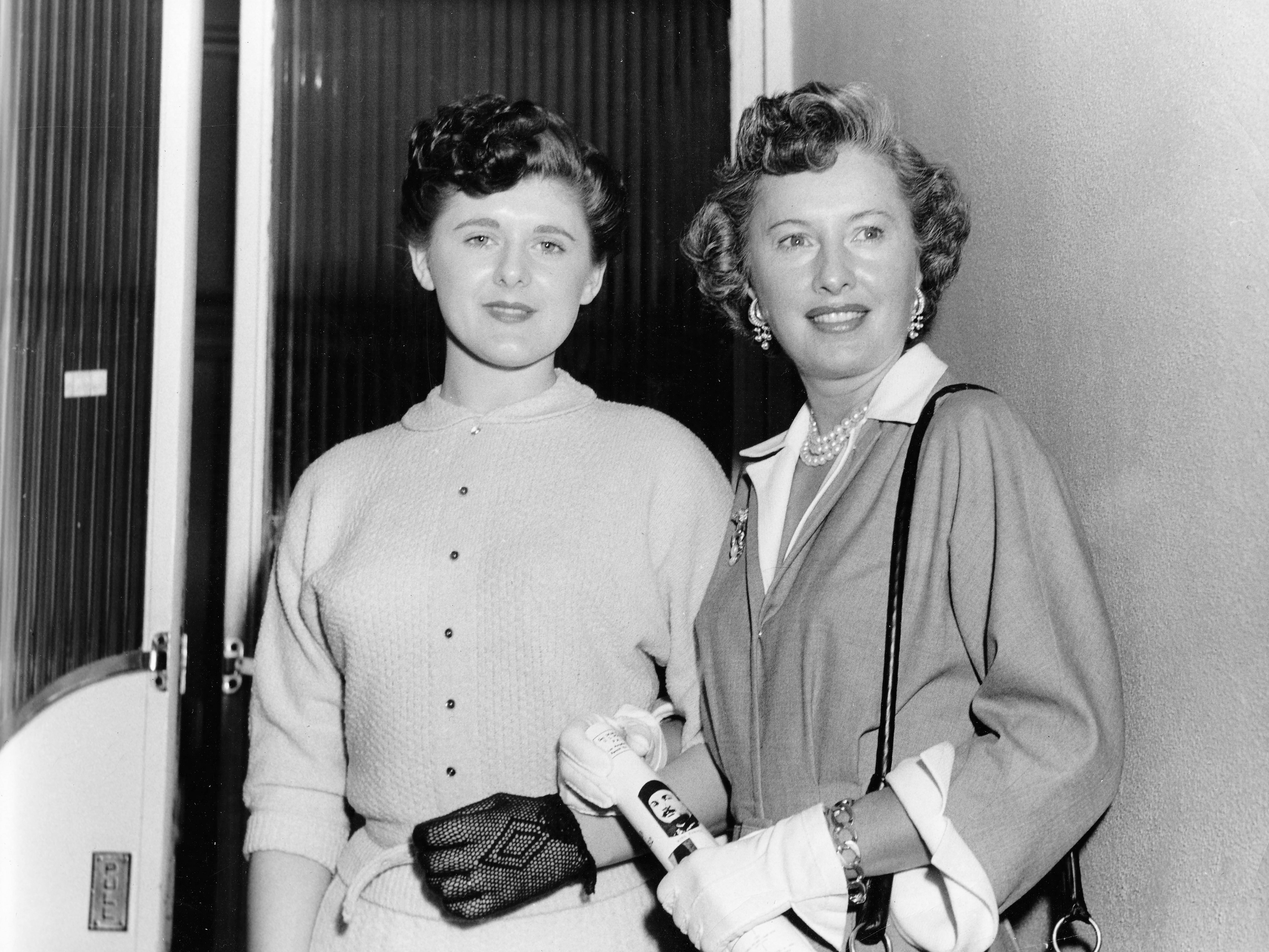 Barbara Stanwyck and Ann Barri