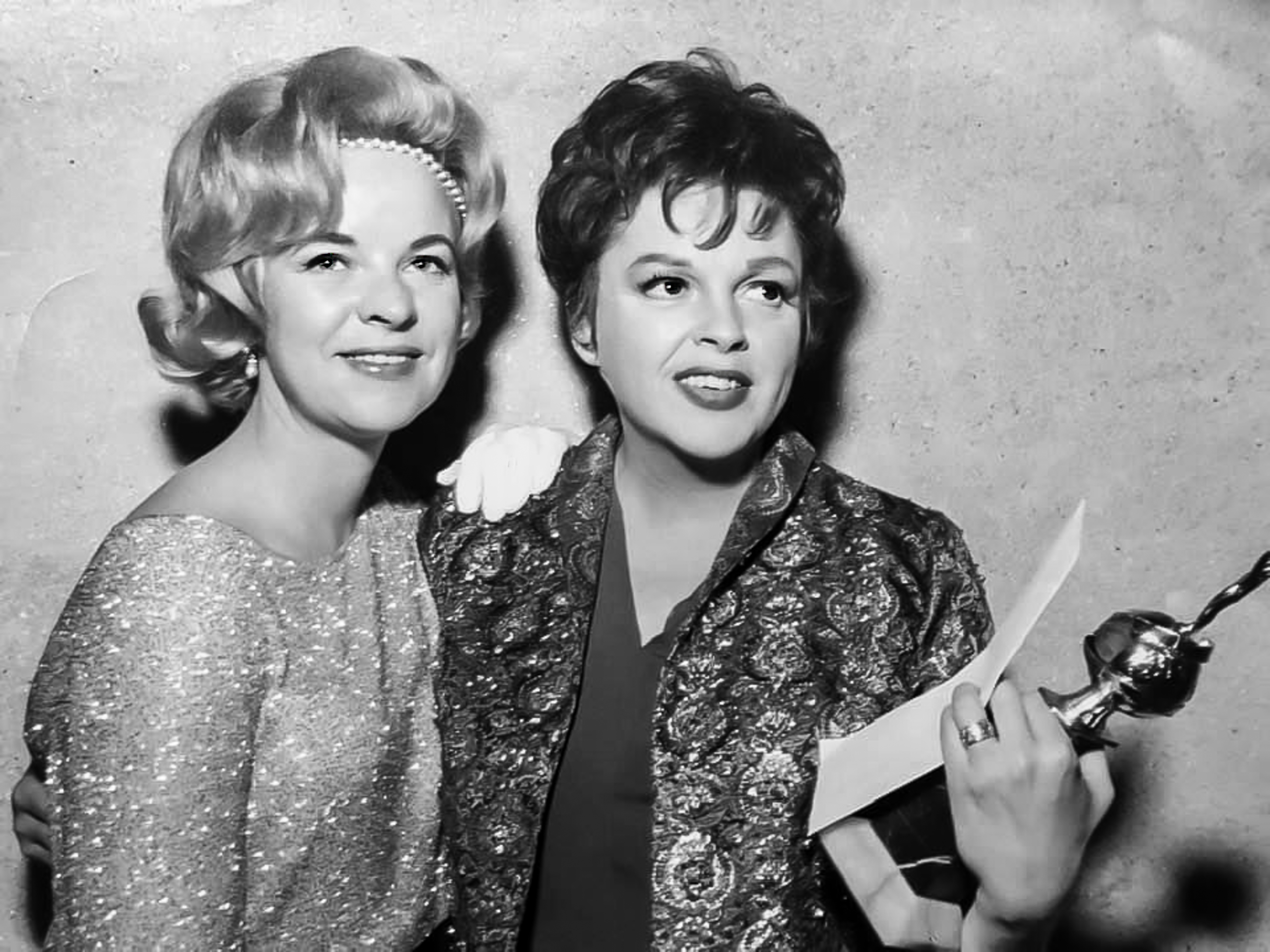 Ingrid Clairmont and Judy Garland
