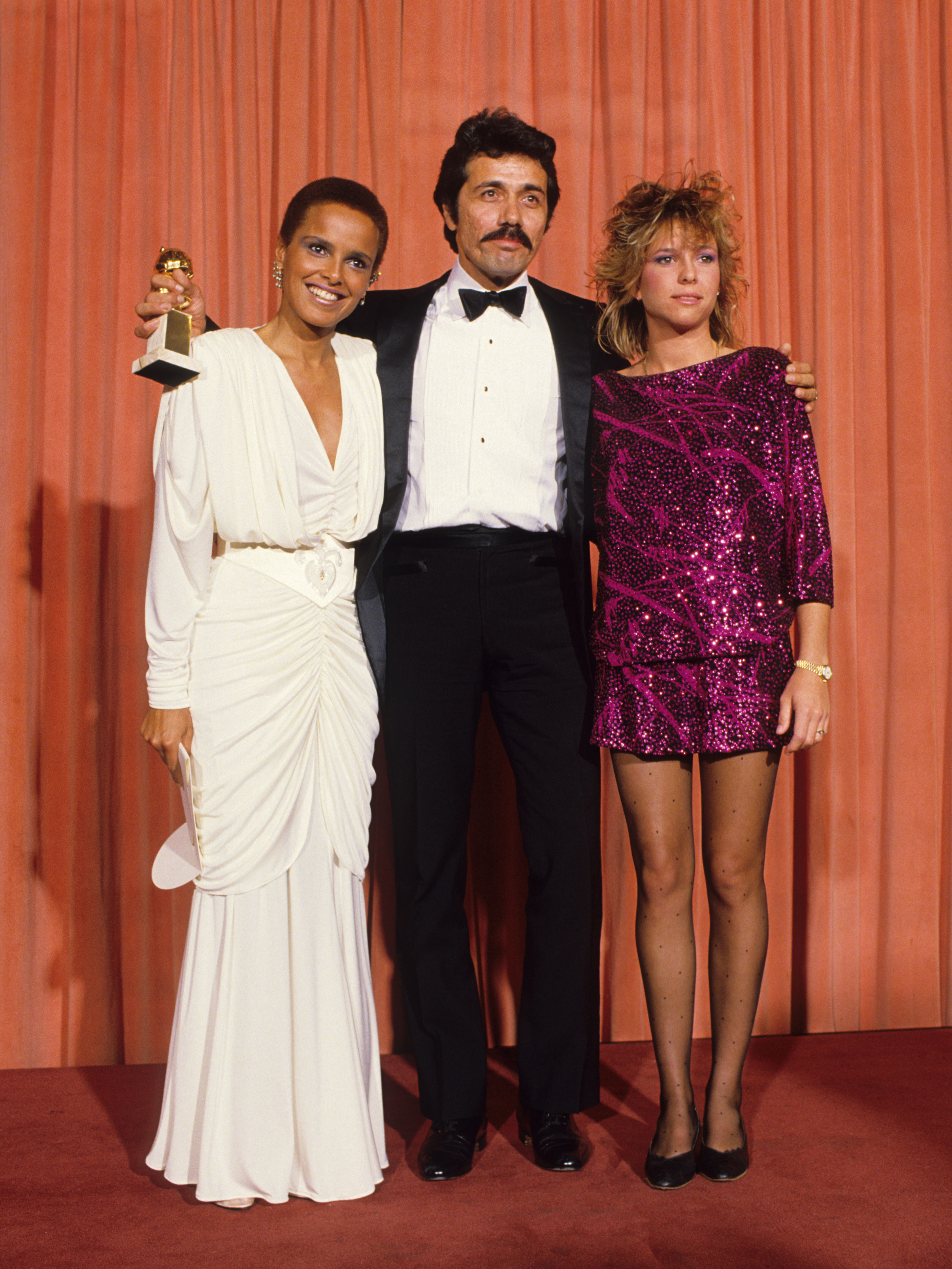 1986 Edward James Olmos, Shari Belafonte and, Kristy McNichol, 43rd Golden Globes