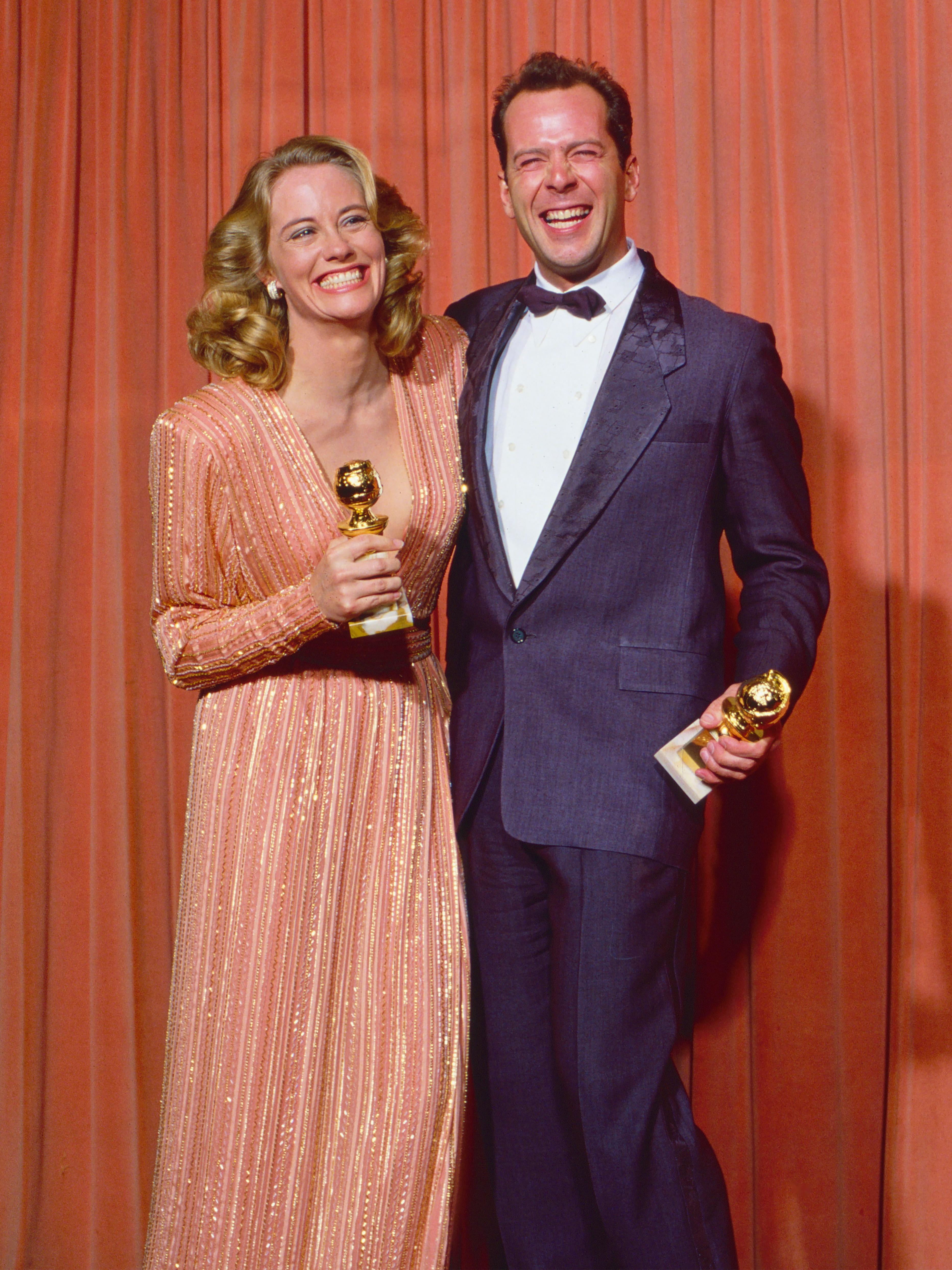 1987 Cybill Shepherd and Bruce Willis, 44th Golden Globes