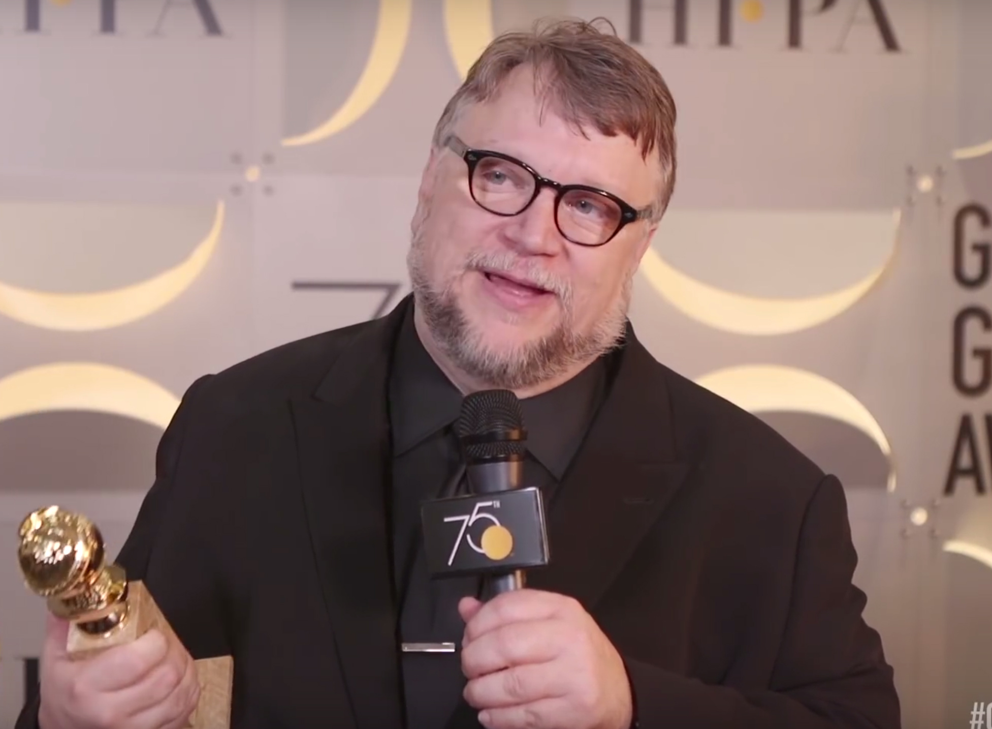 Golden Globes 2025 Guillermo Del Toro Franky Selene