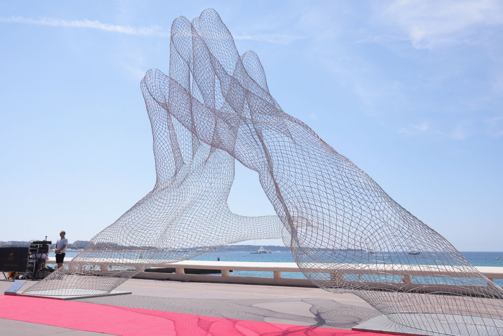 "Together" Monumental Sculpture By Lorenzo Quinn Unveiled At The 74th Annual Cannes Film Festival