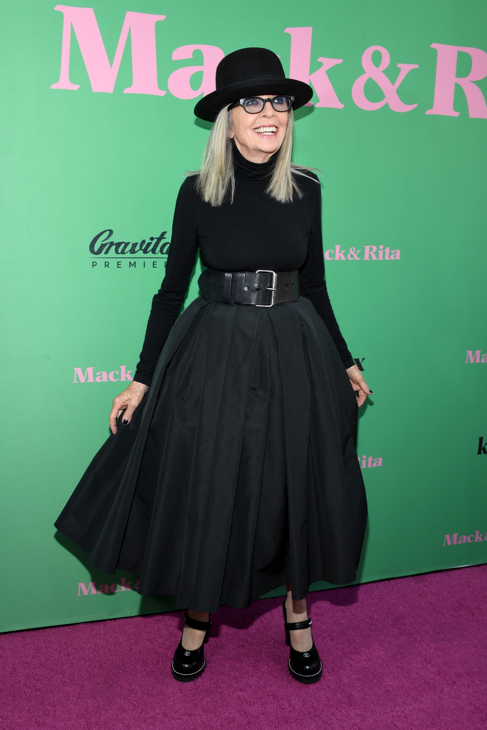 Keaton at the L.A. premiere of "Mack & Rita" on August 10, 2022 in Hollywood. (Photo by Jon Kopaloff/Getty Images)