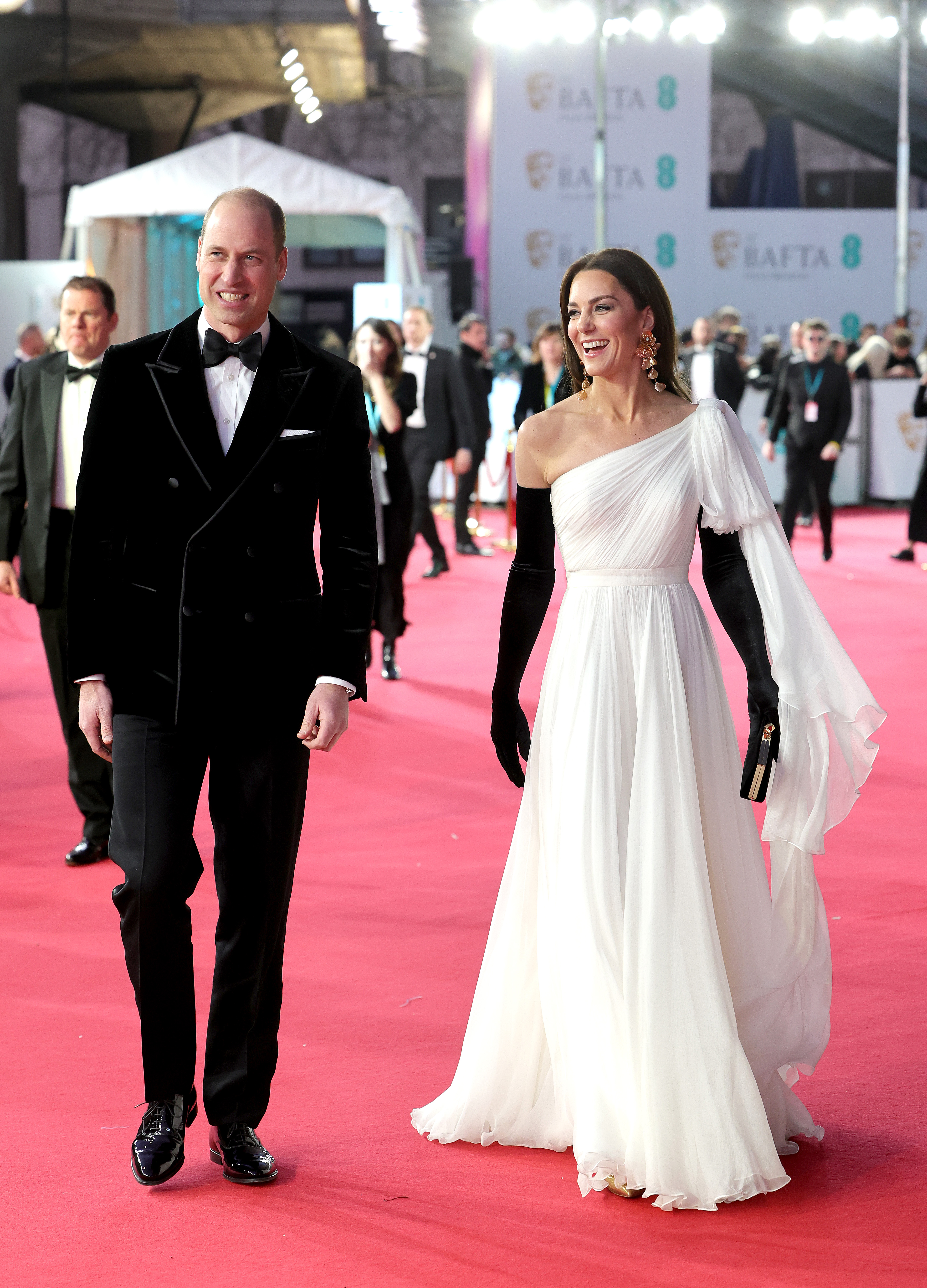 Catherine, Princess of Wales and Prince William, Prince of Wales attend the EE BAFTA Film Awards 2023 at The Royal Festival Hall on February 19, 2023 in London, England. 