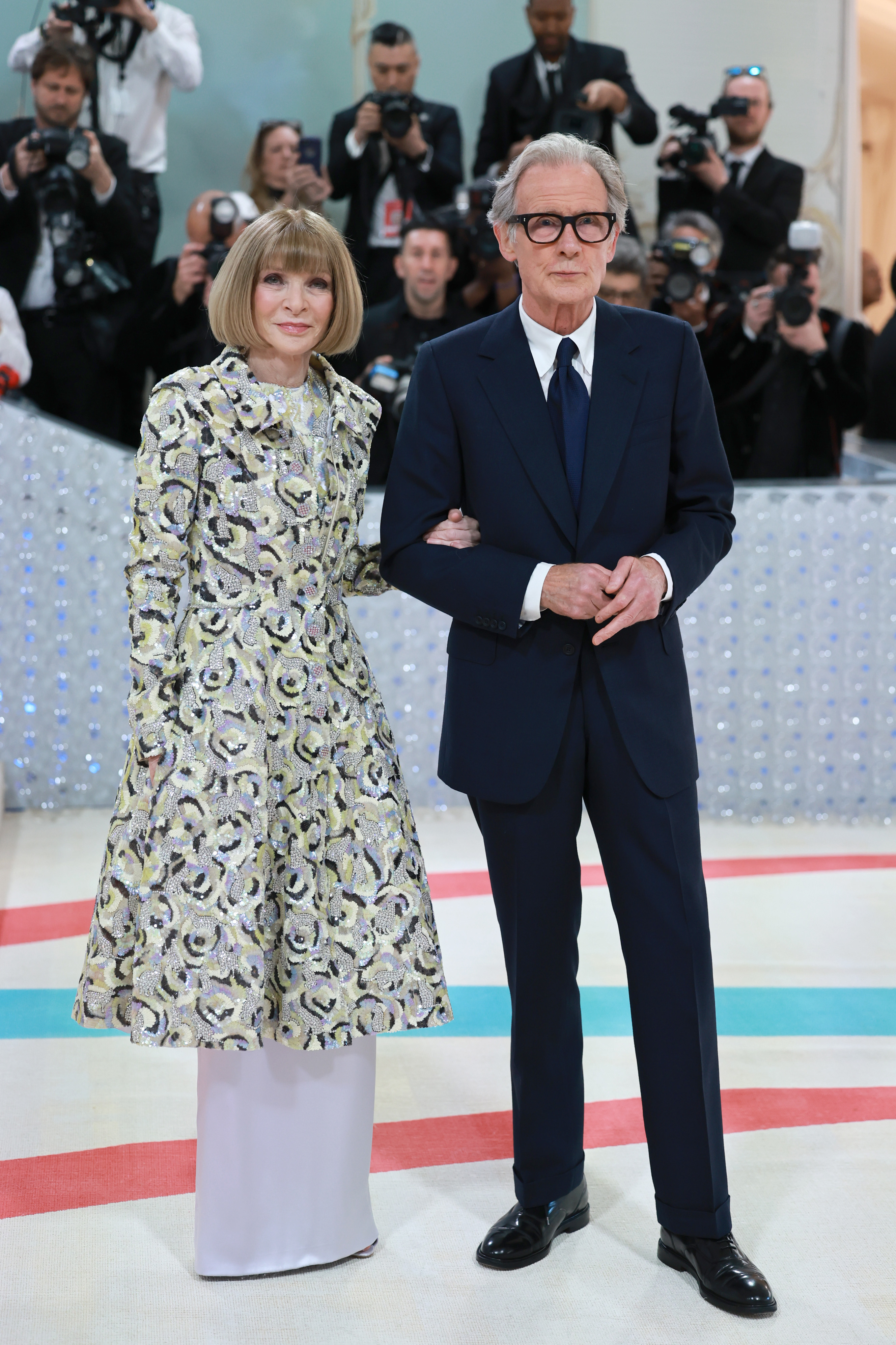 (L-R) Anna Wintour and Bill Nighy 