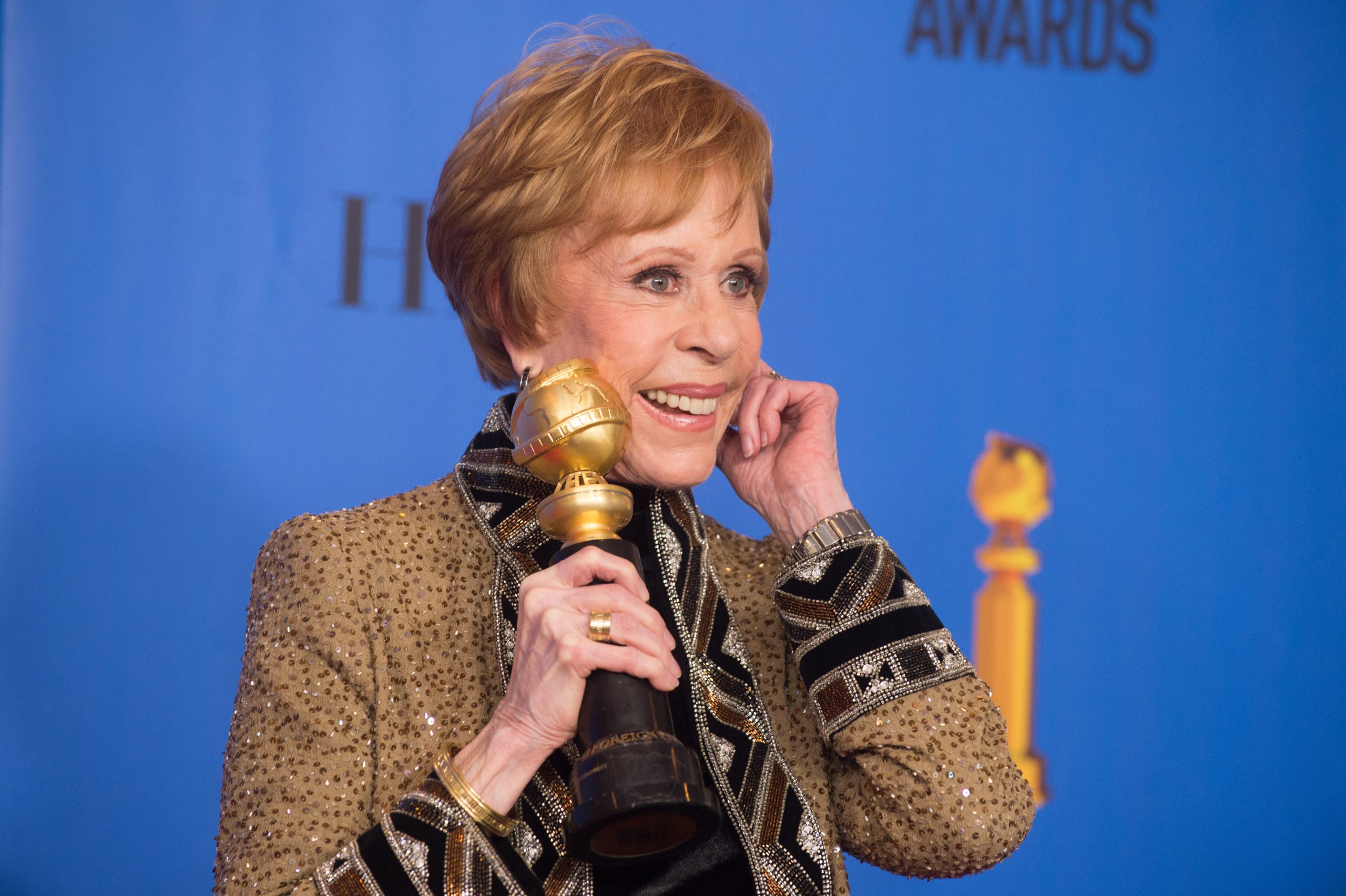 Carol Burnett Receives the First Carol Burnett Award - Golden Globes