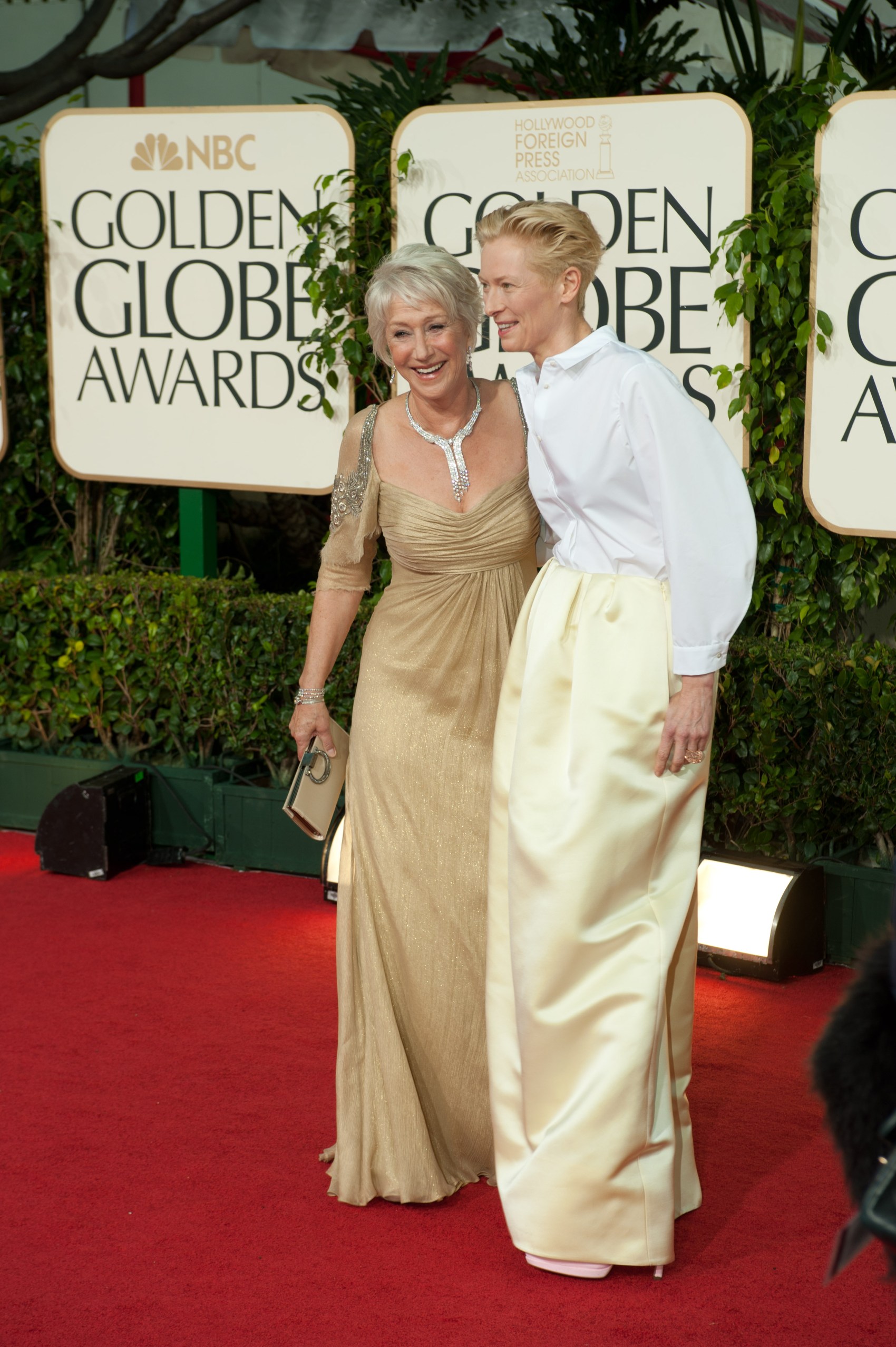 2011: Mirren with Tilda Swinton