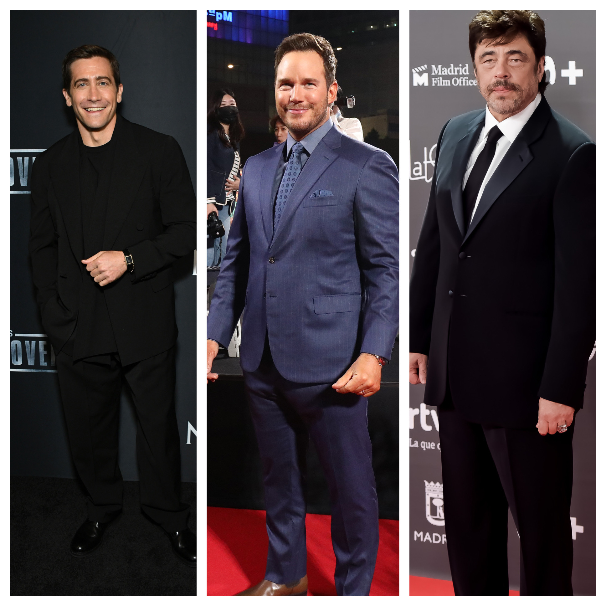 Jake Gyllenhaal, Chris Pratt, Benicio del Toro