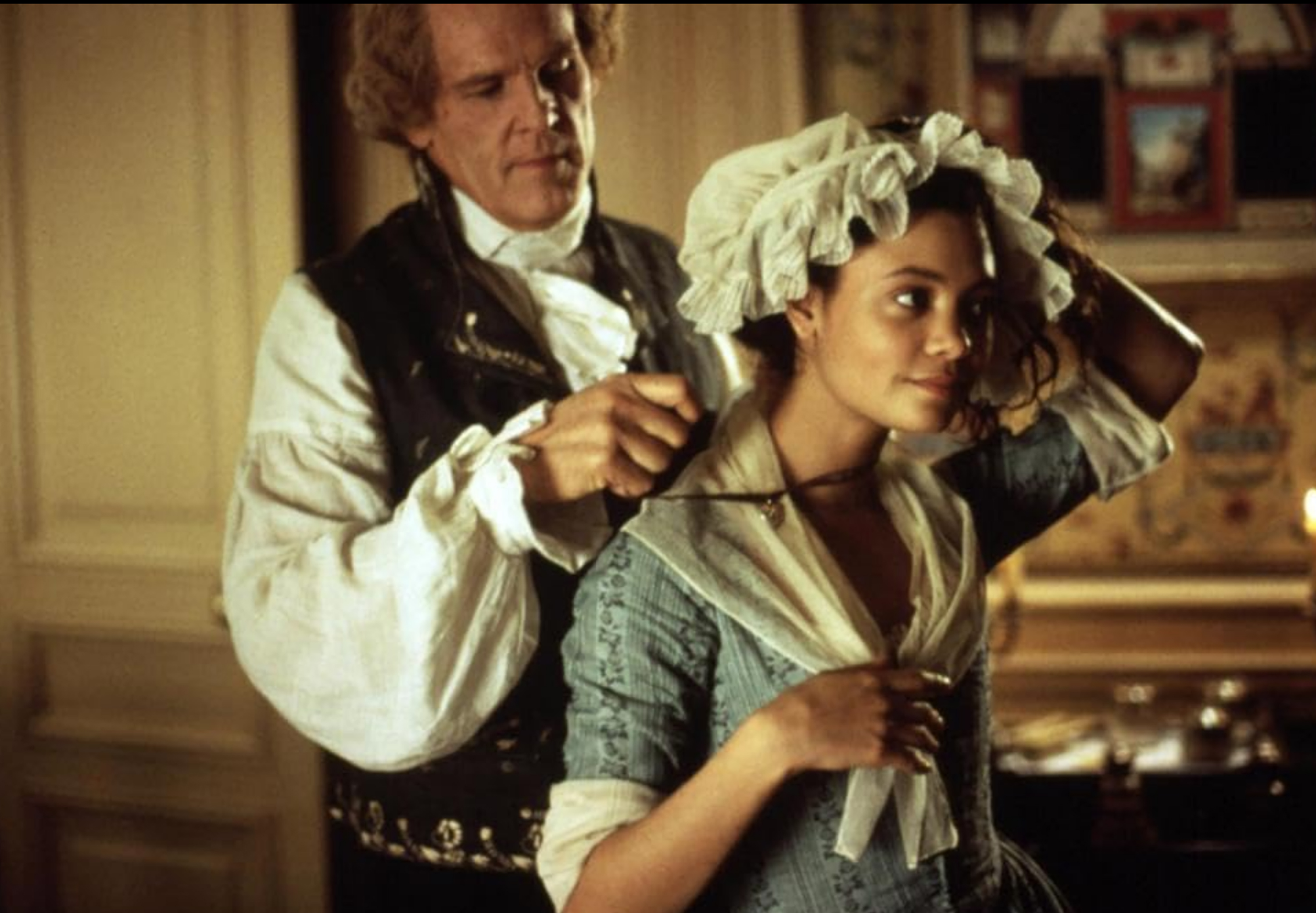 Nick Nolte and Thandiwe Newton in "Jefferson in Paris" (1995)