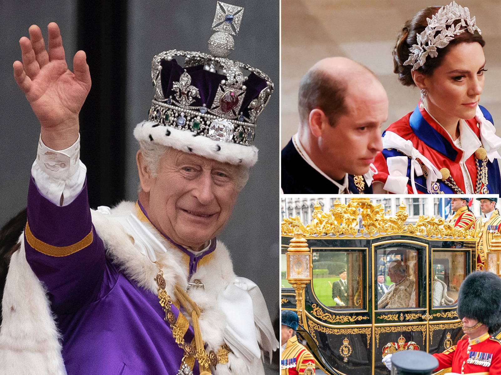 King Charles III, The Prince of Wales, Prince Williams, Princess of Wales, Princess Catherine