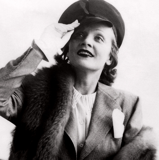 German-born American actress Marlene Dietrich, sal