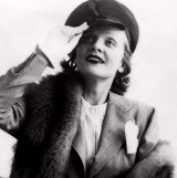German-born American actress Marlene Dietrich, sal