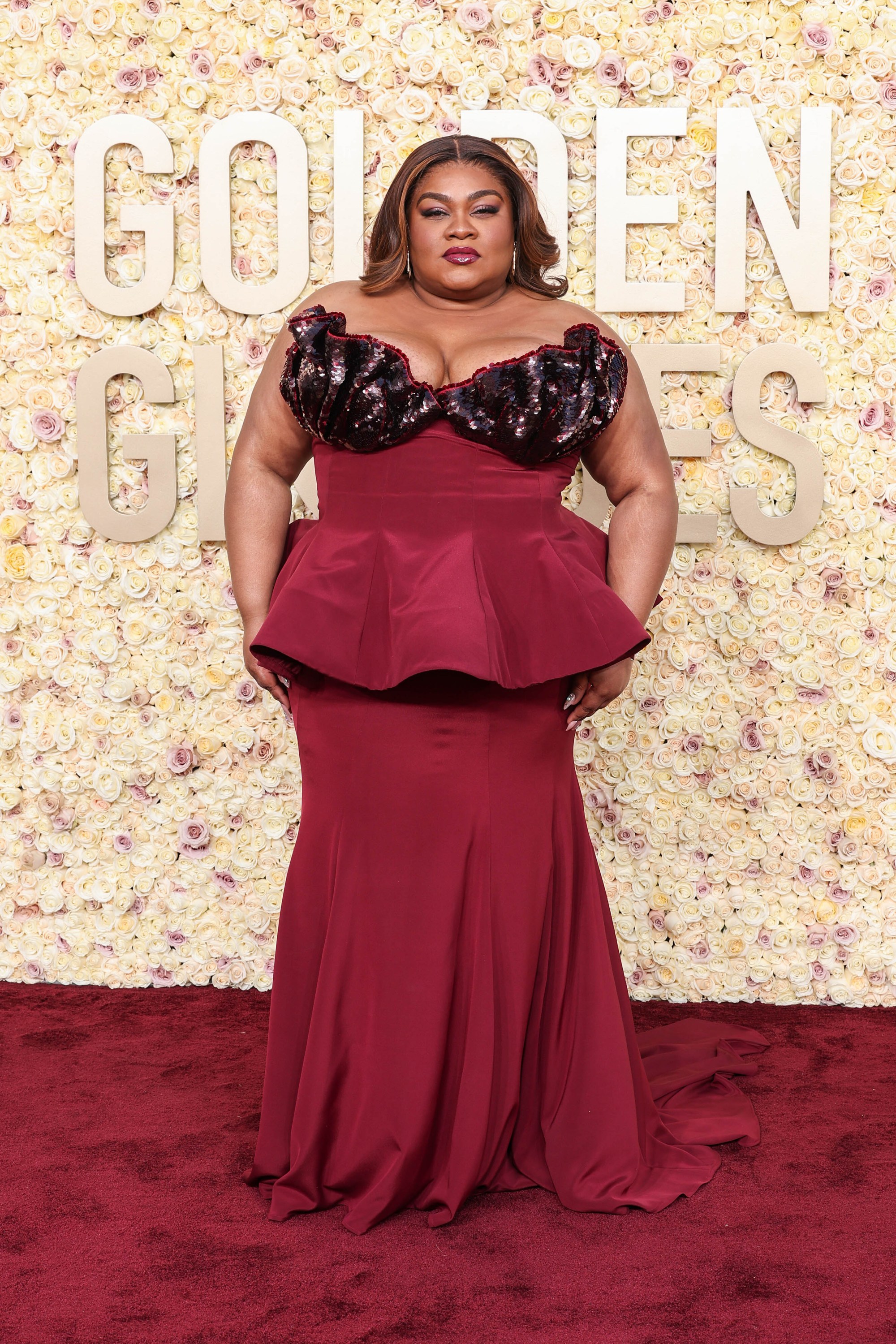 Da’Vine Joy Randolph on the Red Carpet at the 81st Golden Globes