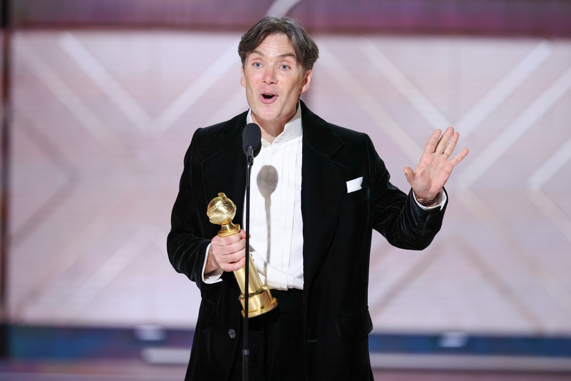 Cillian Murphy Enthused During His Acceptance Speech Golden Globes