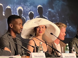 Margaret Qualley, at press conference