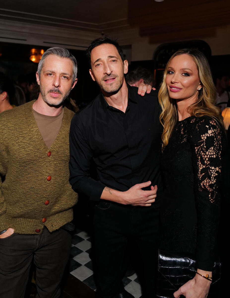 Jeremy Strong, Adrien Brody, Georgina Chapman