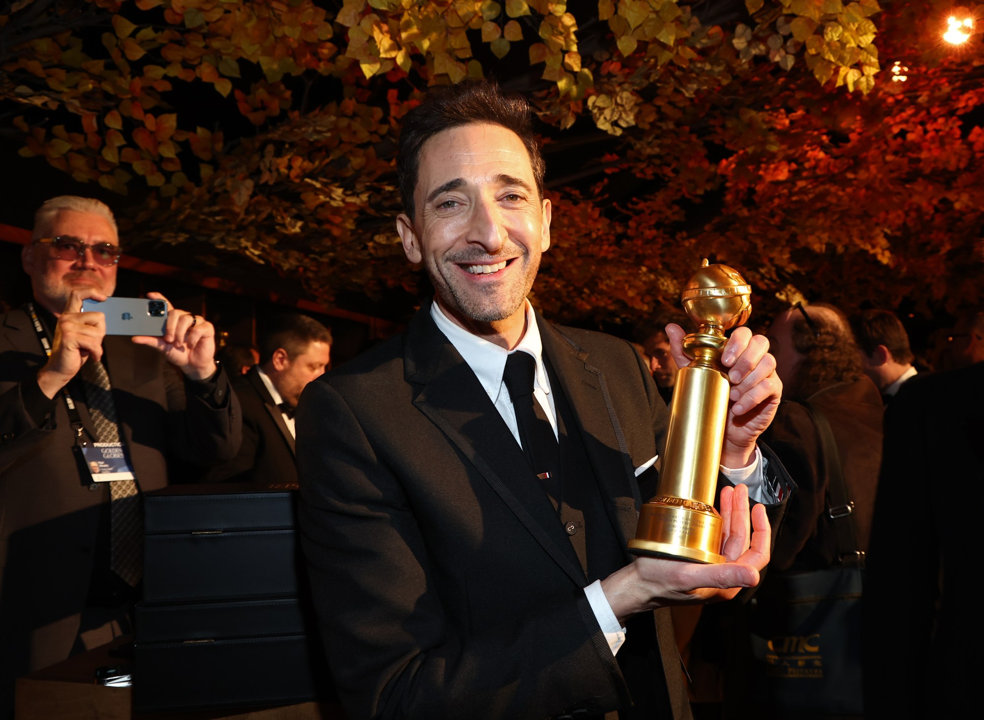 Adrien Brody at the Golden Globes Award Winners Engraving - Golden Globes